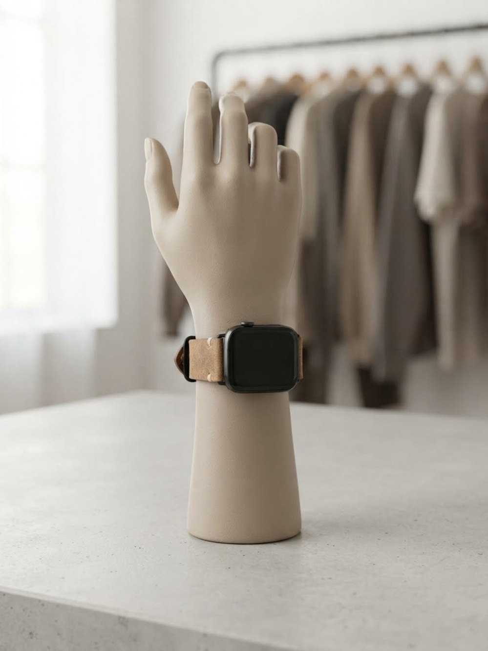 Tan Leather Apple Watch Band (only) - Andar brand